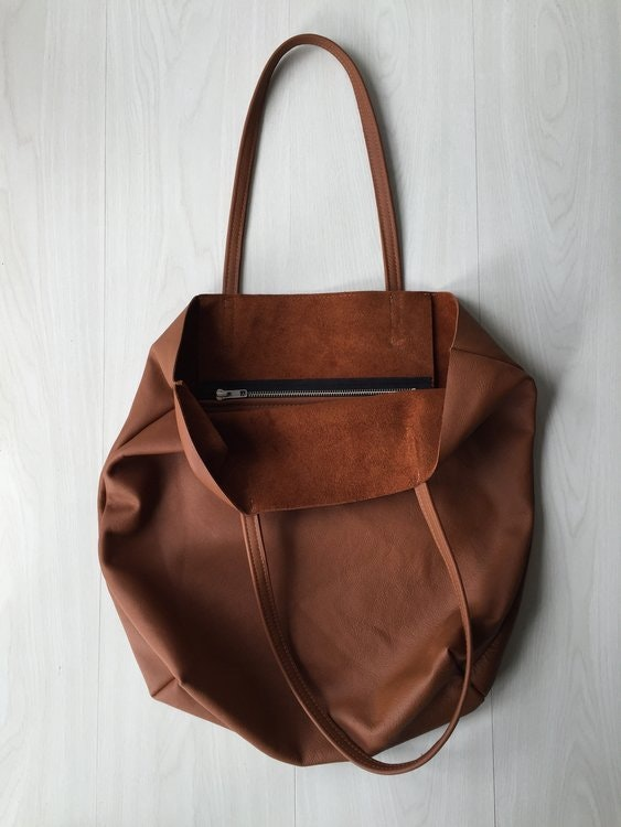 Raw Leather Tote Bag-PB-TB-0023