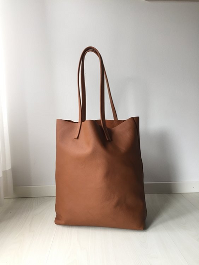 Raw Leather Tote Bag-PB-TB-0023