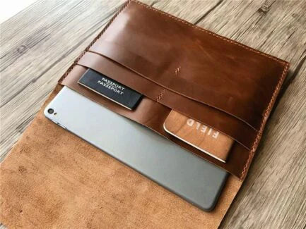 ENGRAVED LEATHER 12 INCH LAPTOP SLEEVE CASE-PB-LB-0025