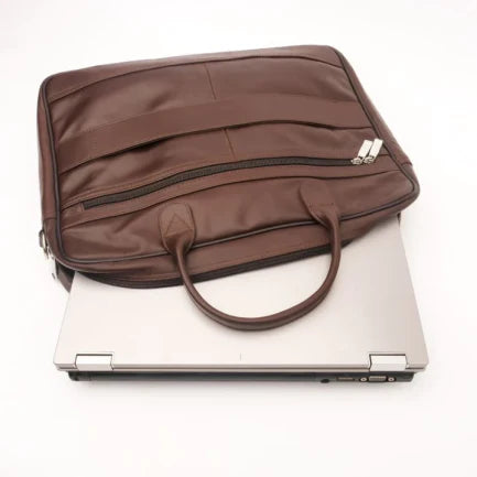 Executive Leather Laptop Bag-Brown-PB-LB-0019