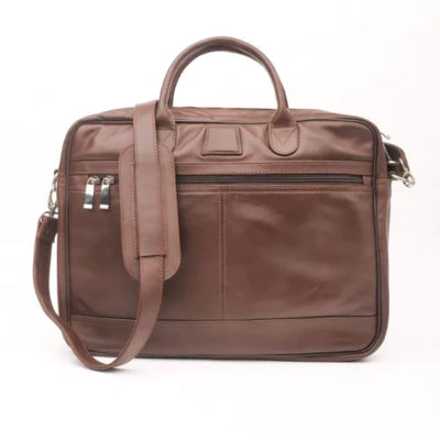 Executive Leather Laptop Bag-Brown-PB-LB-0019