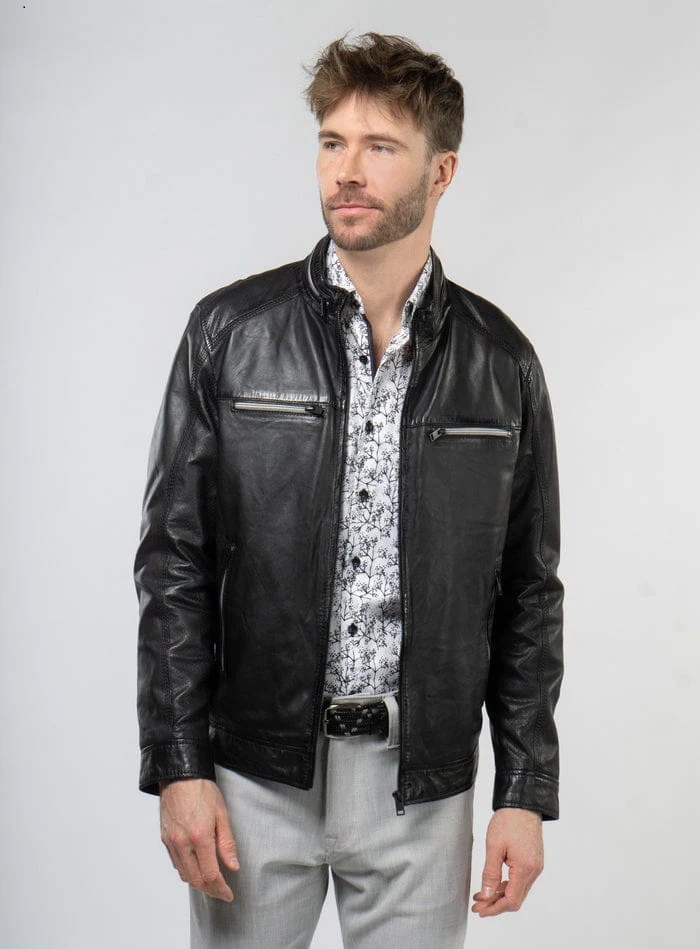 Mardan leather jacket-PB-JK011