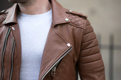 Stylish Biker Leather Jacket For Men-PB-JK002