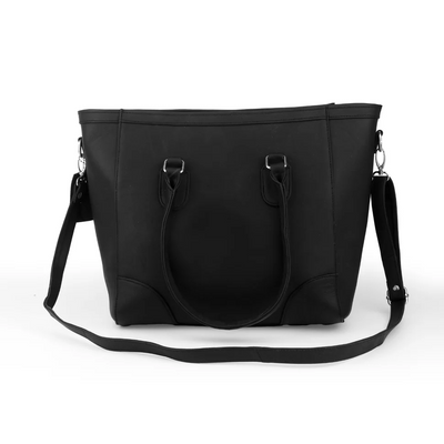 Premium Black Leather Tote Bag - PB-LB-003