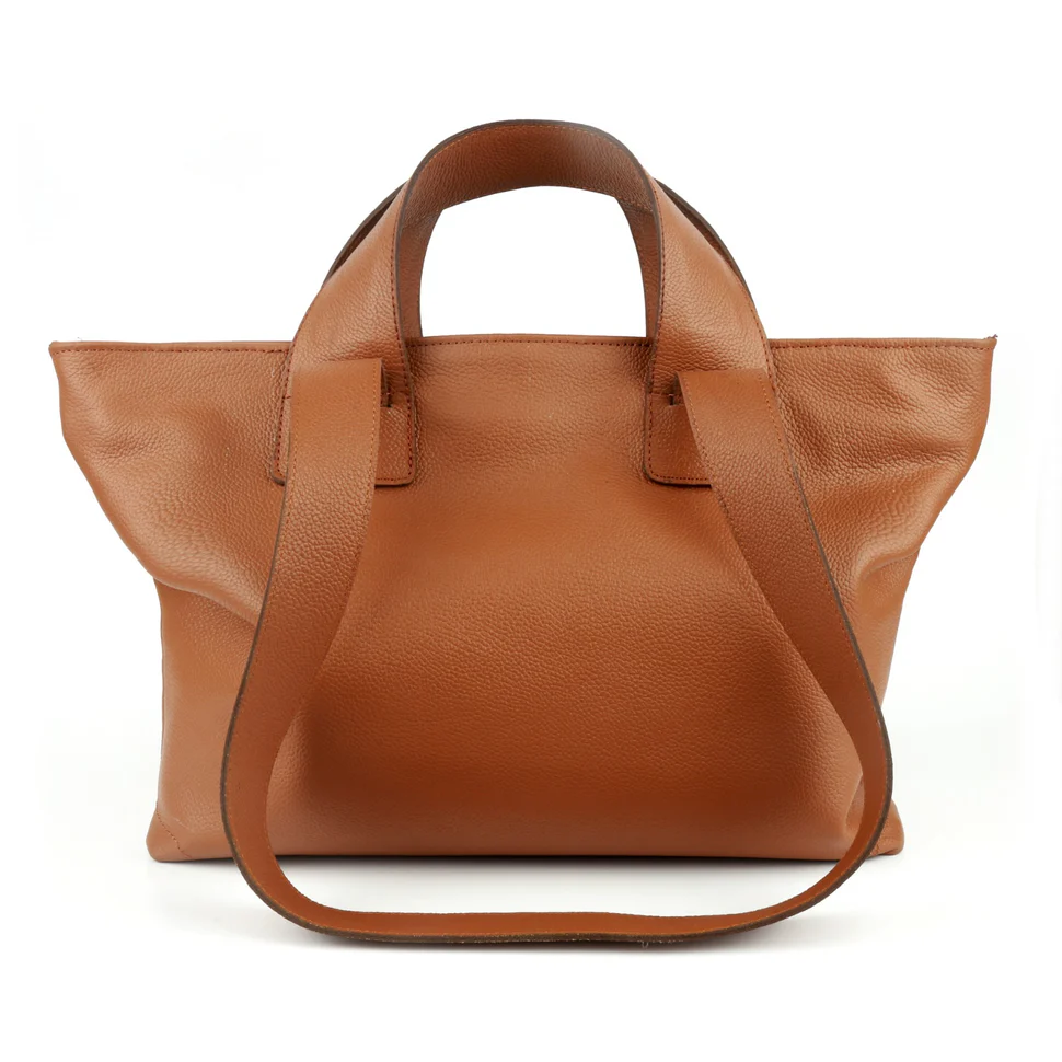 Premium Brown Leather Tote Bag - PB-LB-008