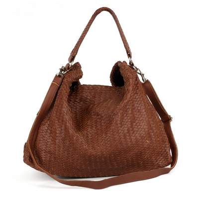 Premium Brown Turkish Leather Tote Bag - PB-LB-009