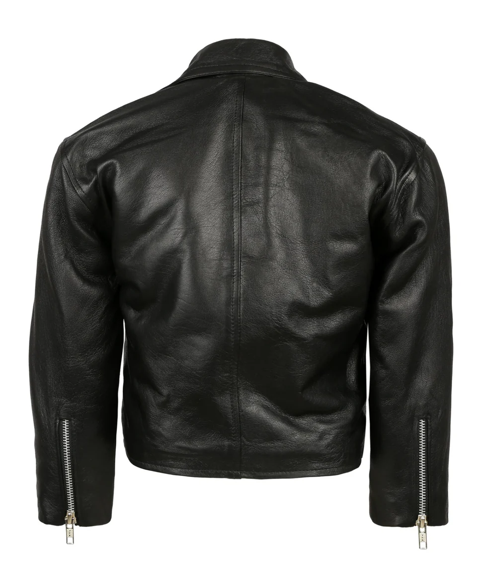 Premium Black Lambskin Leather Jacket - WJ-012