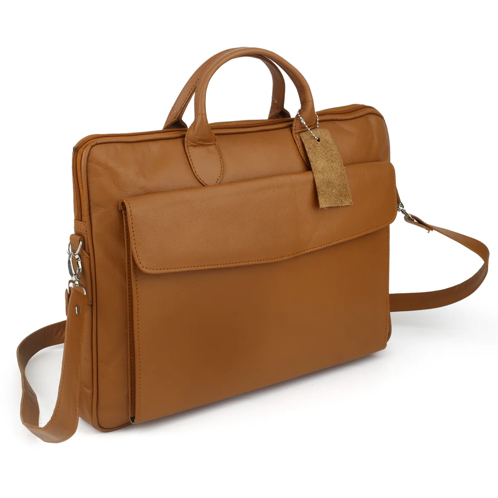 Premium Leather Laptop Bag - PB-LPB-005