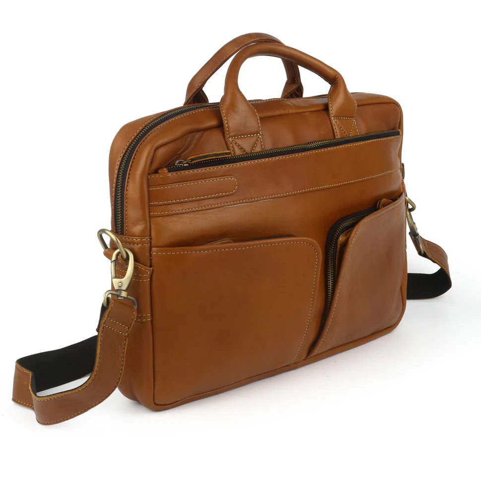 Premium Leather Laptop Bag - PB-LPB-008