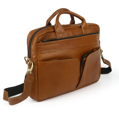 Premium Leather Laptop Bag - PB-LPB-008