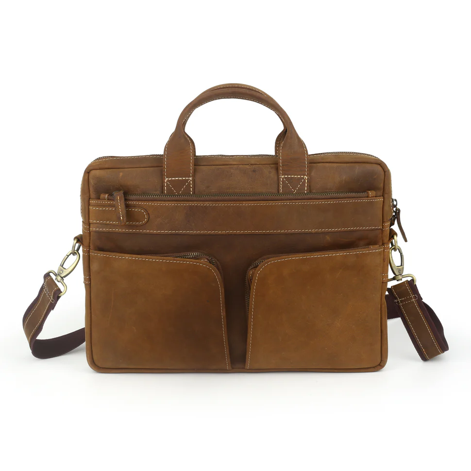 Premium Leather Laptop Bag - PB-LPB-009