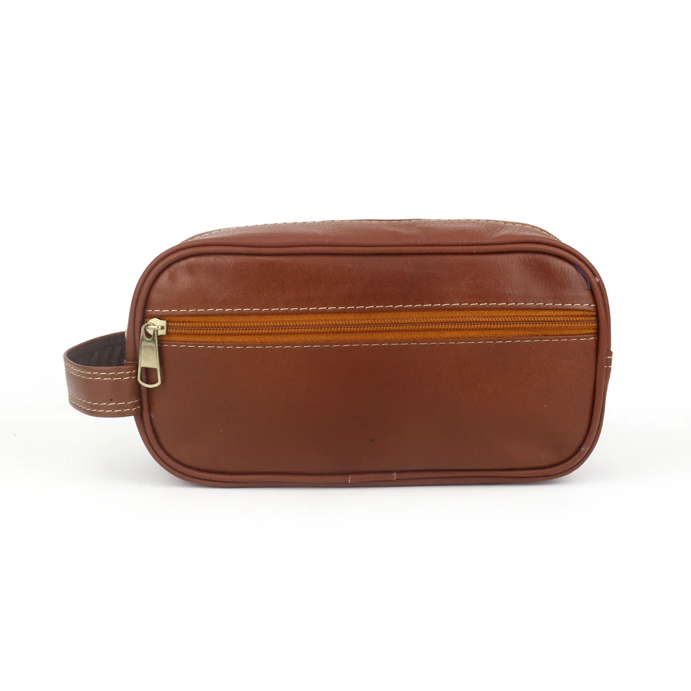 Premium Leather Toiletry Bag - PB-LTB-002