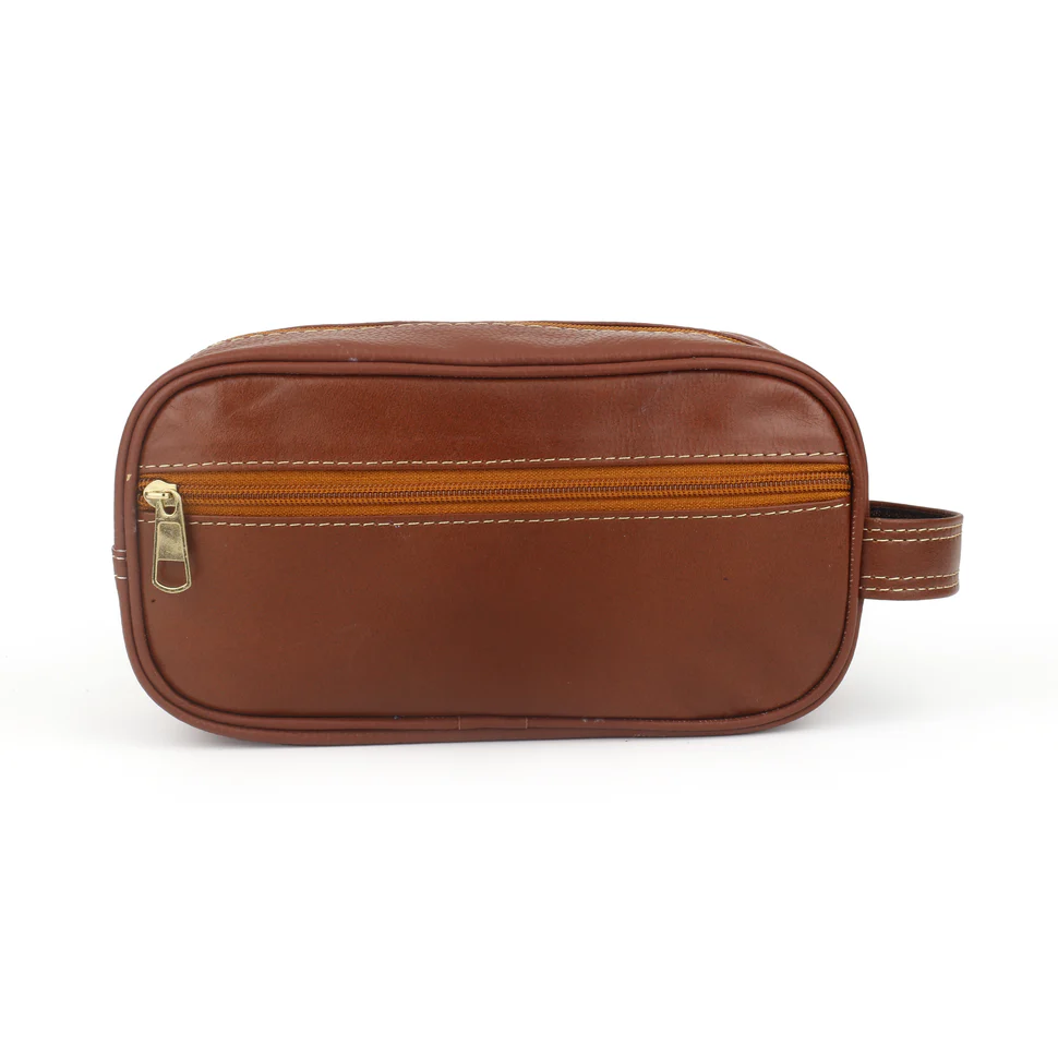 Premium Leather Toiletry Bag - PB-LTB-002