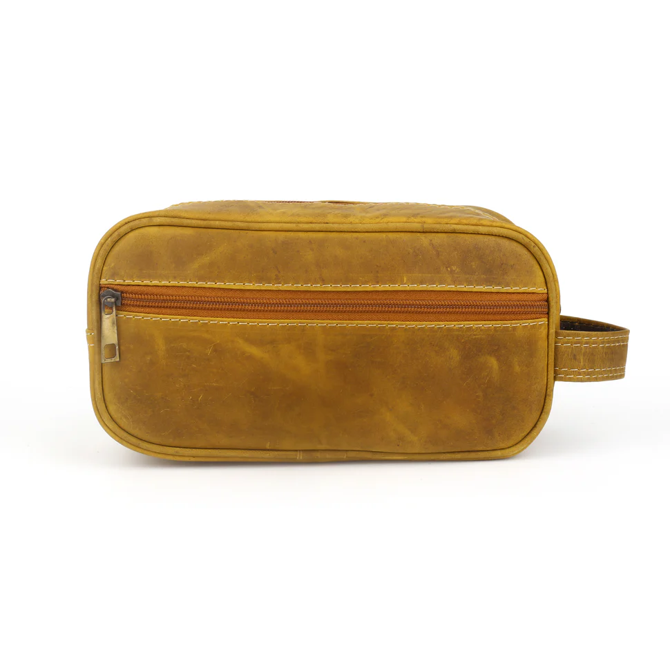 Premium Leather Toiletry Bag - PB-LTB-003