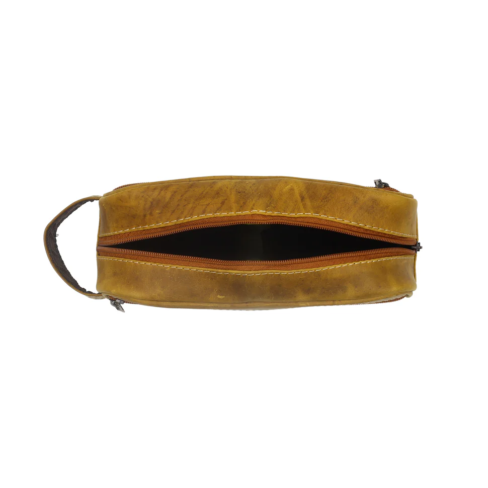 Premium Leather Toiletry Bag - PB-LTB-003