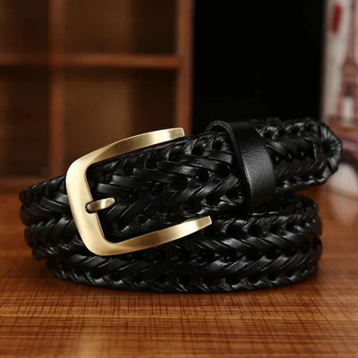 Stylish Braided Men’s Milano Leather Belt-PB-LB-0025