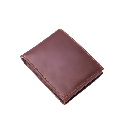 Minimalist Mens Leather Bi-Fold Wallet-brown-PB-LW-0015