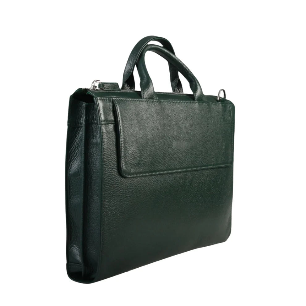 Leather Laptop Bag-Green-PB-LB-0015