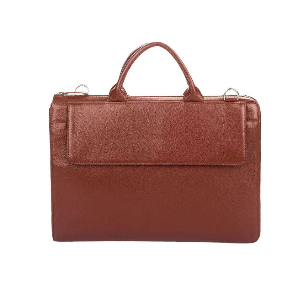 Leather Laptop Bag-Tan-PB-LB-0013