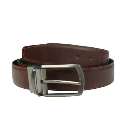 BLACK CHOCOLATE BROWN Double Sided Reversible Men’s’ Leather Belt-PB-BL-0020