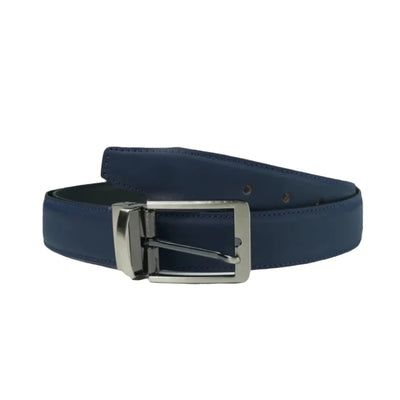 BLACK BLUE Double Sided Reversible Men’s’ Leather Belt-PB-BL-0019