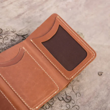 Bosco Trifold Pull And Bears Wallet-Wood Brown-Ml-0029