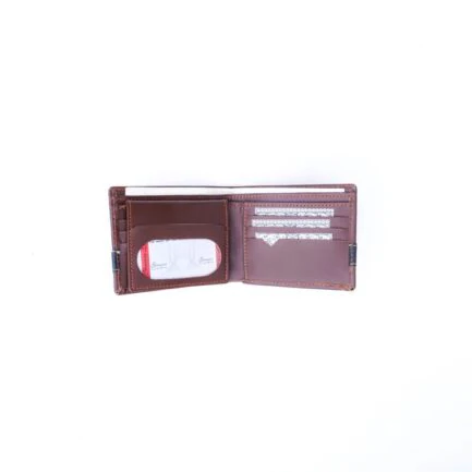 Croc-Style Leather Mens Wallet-Brown-PB-LW-0024