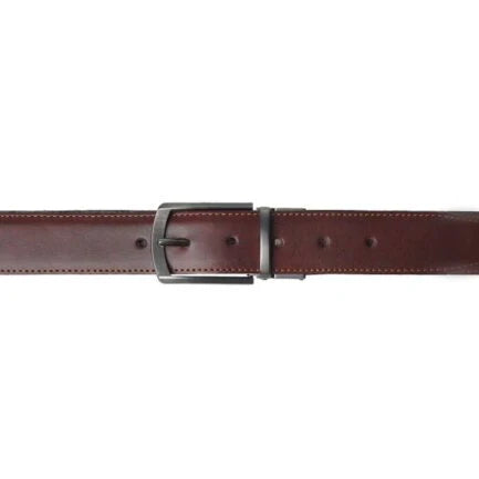 BLACK CHOCOLATE BROWN Double Sided Reversible Men’s’ Leather Belt-PB-BL-0020