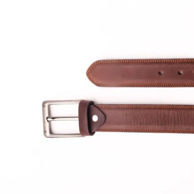 Brown Belt With Silver Buckle-PB-BL-0017