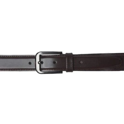 Formal Leather Belt Single Stitch-Black-PB-BL-0018