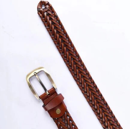 Stylish Braided Men’s Milano Leather Belt-PB-LB-0025