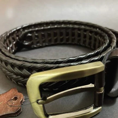 Stylish Braided Men’s Milano Leather Belt-PB-LB-0025