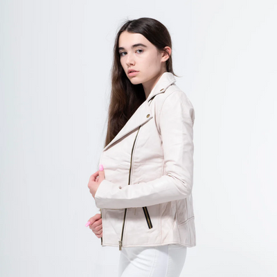 Lambskin White Jacket -WJ-009