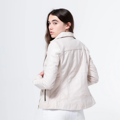 Lambskin White Jacket -WJ-009