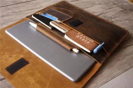 LEATHER SURFACE LAPTOP SLEEVE CASE-PB-LB-0022