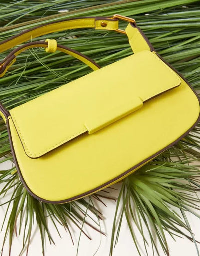 SMALL SADDLE CROSS-BODY BAG YELLOW-PB-CB-0011