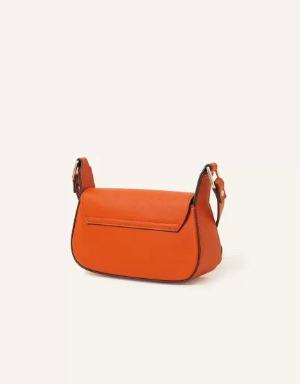 SMALL SADDLE CROSS-BODY BAG ORANGE-PB-CB-0012