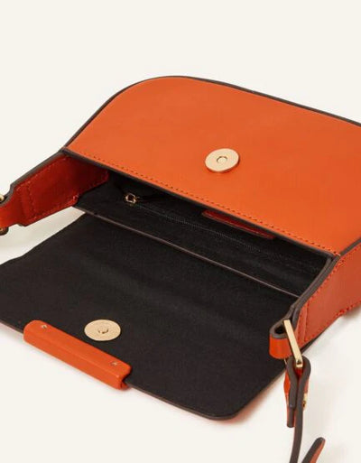 SMALL SADDLE CROSS-BODY BAG ORANGE-PB-CB-0012