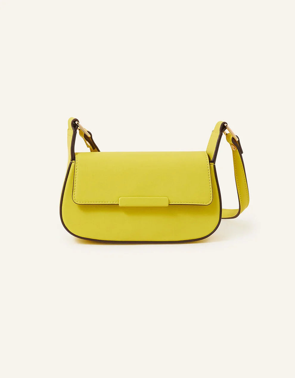 SMALL SADDLE CROSS-BODY BAG YELLOW-PB-CB-0011