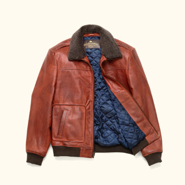 Pull And Bears Leather Bomber Jacket-PB-JK0018