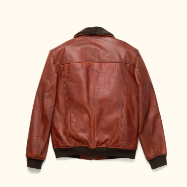 Pull And Bears Leather Bomber Jacket-PB-JK0018