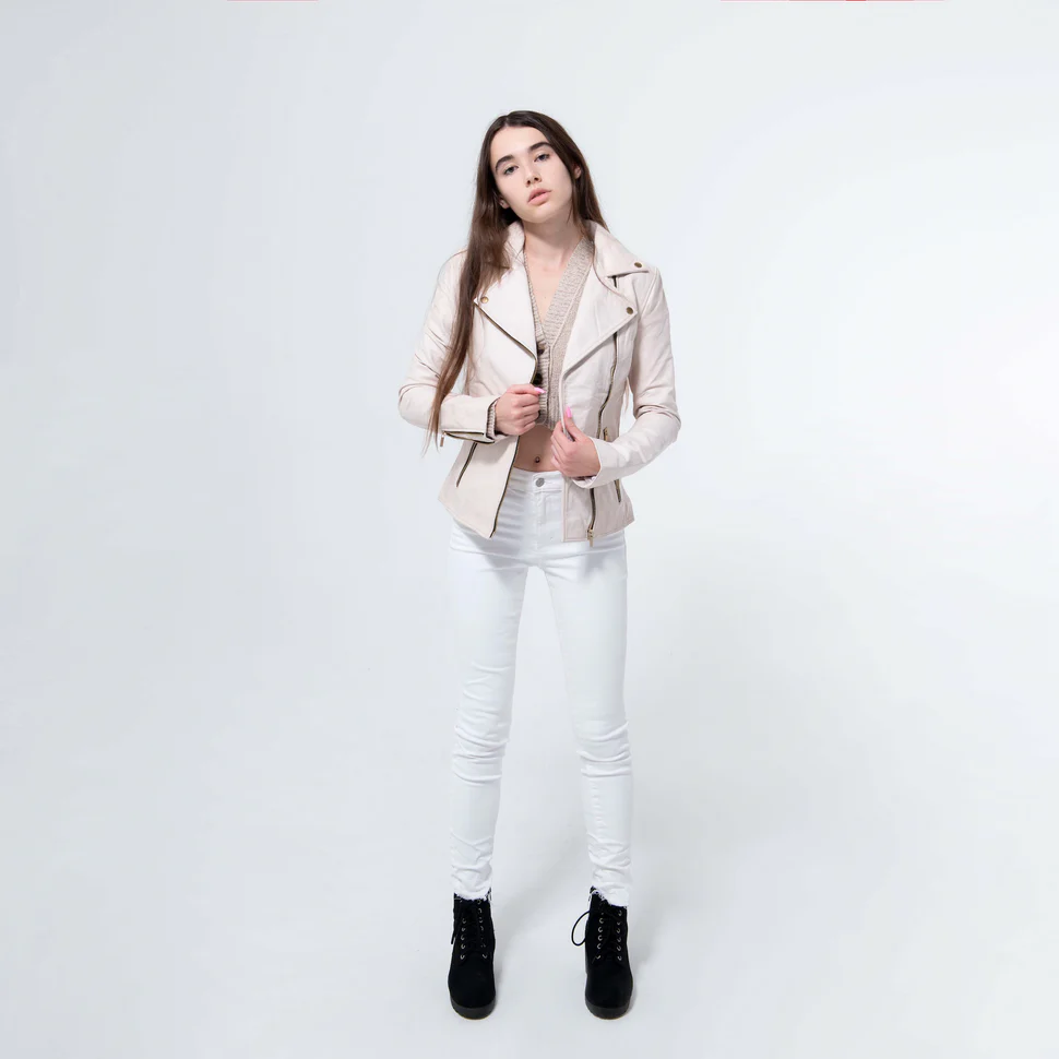 Lambskin White Jacket -WJ-009