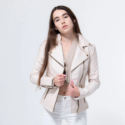 Lambskin White Jacket -WJ-009