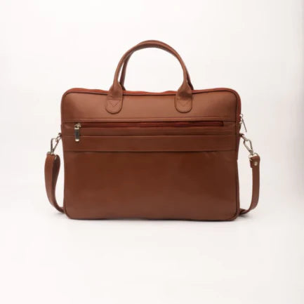 Pull and Bears laptop Bag – Slim Leather Laptop Bag-Tan-PB-LB-0018